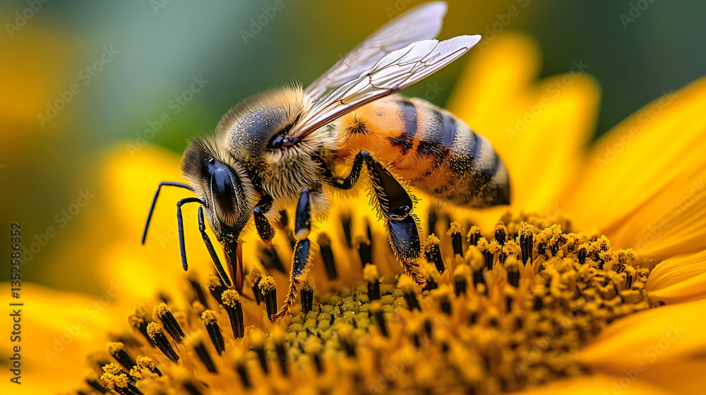 bee on flower bee on flower