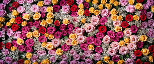 a dense arrangement of mult...