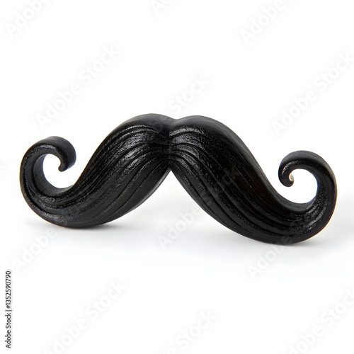 black ribbon on white background