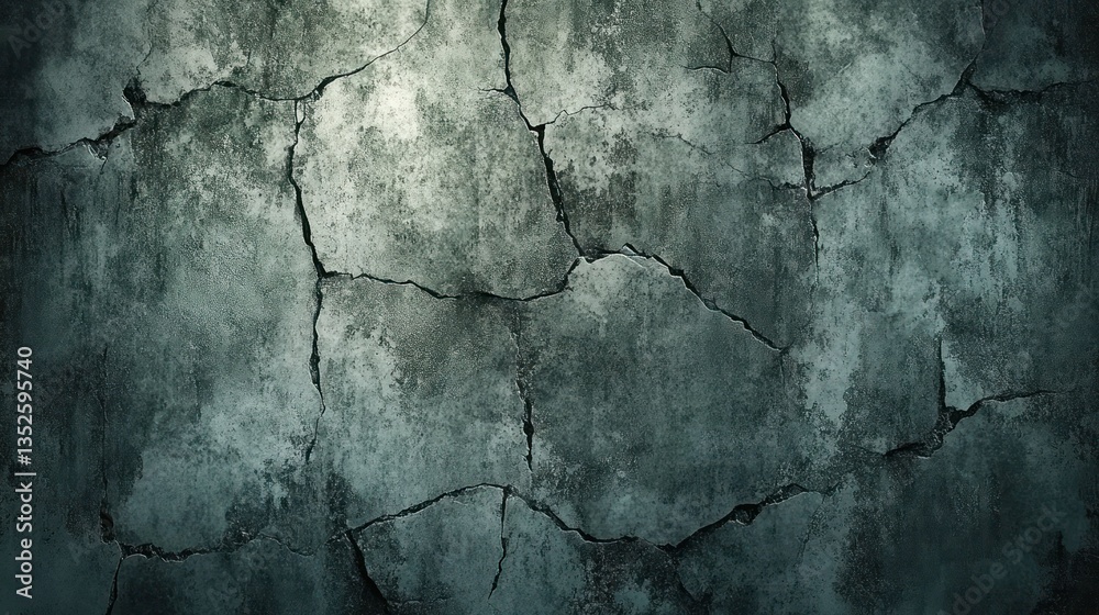 Obraz premium An ancient wall with rough cracked paint and the texture of old frescoes. The fading colors and weathered surface convey the timelessness of history and the beauty of decay. 40k, full ultra hd, high