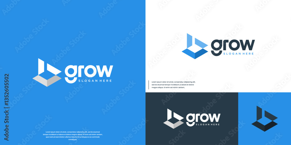 digital finance abstract logo, growth symbol, minimalist style, vector graphic design. digital finance abstract logo, growth symbol, minimalist style, vector graphic design.