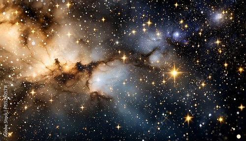 A colorful and intricate depiction of space.