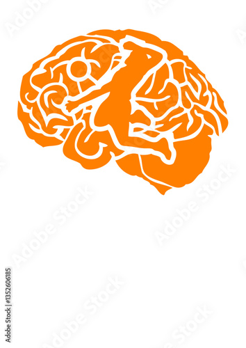 volleyball cerveau cervelle logo club