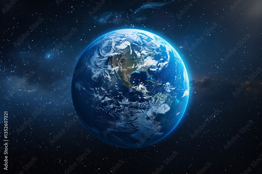 concentric circles of Earths glow fading to dark edges concentric circles of Earths glow fading to dark edges