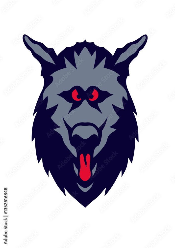 Obraz premium loup tete animal sauvage