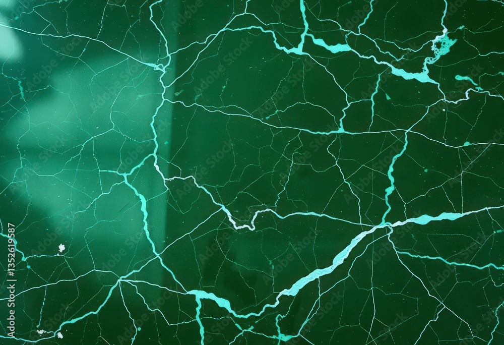 Intricate emerald veining on dark green marble, polished surface, close-up, marble Intricate emerald veining on dark green marble, polished surface, close-up, marble