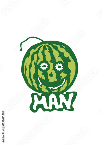 pasteque man grosse tête 