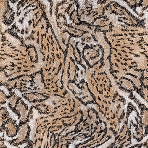 Seamless patterned texture of animal skin, animal print.