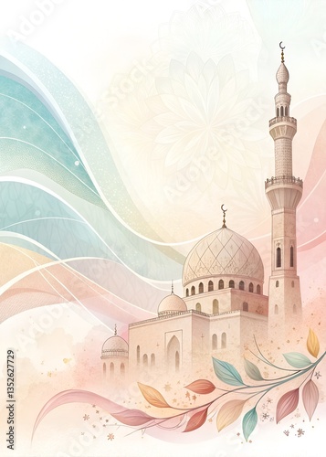 illustration of mosque
