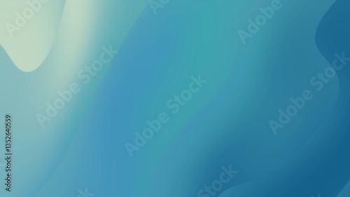 Seamless looping soft blue and green gradient animation with fluid wave motion  
