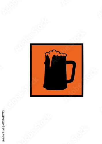 danger biere boire verre chope dessin