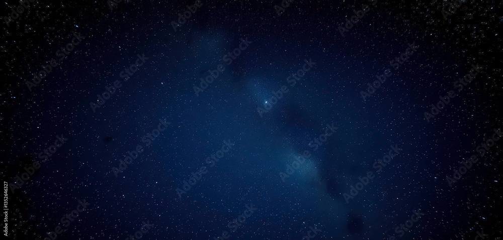 Fototapeta premium Starry night sky, countless stars, cosmic dust, celestial panorama, heavenly, expansive