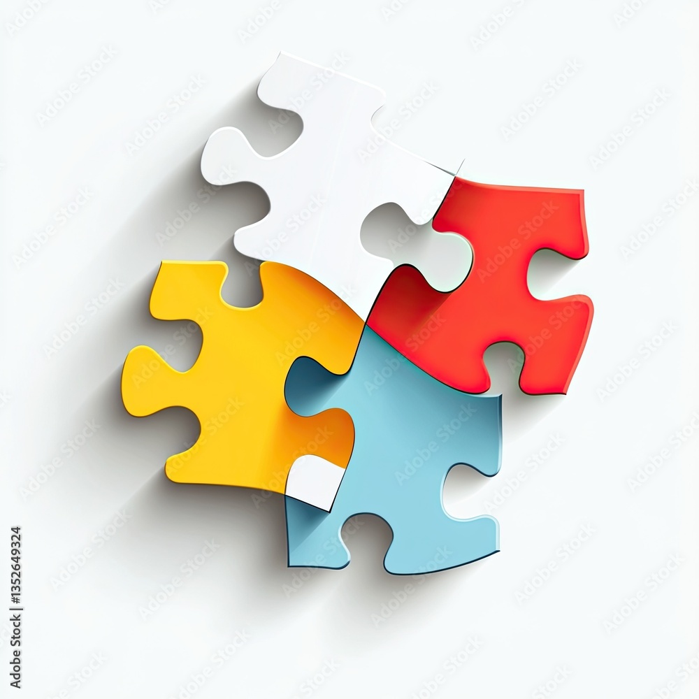 Parts of paper puzzles. Business concept, template, layout, infographics. Parts of paper puzzles. Business concept, template, layout, infographics.