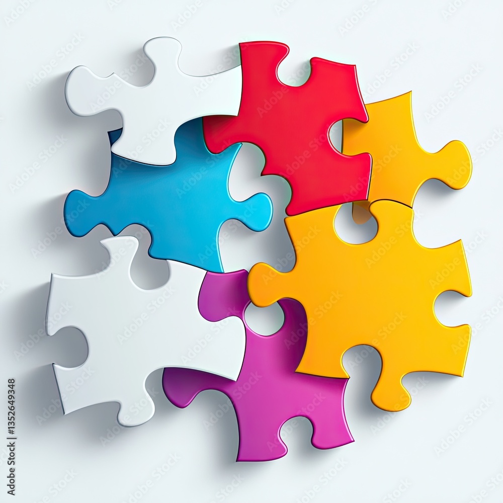 Parts of paper puzzles. Business concept, template, layout, infographics. Parts of paper puzzles. Business concept, template, layout, infographics.