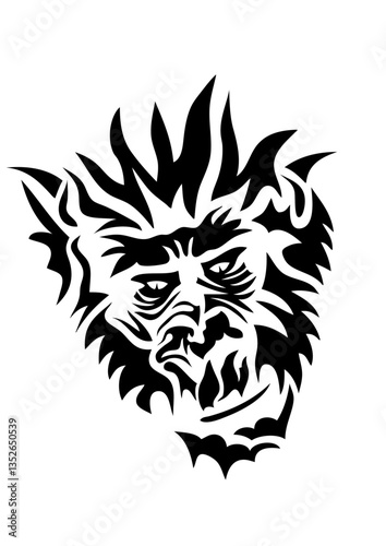 gorille tribal tattoo