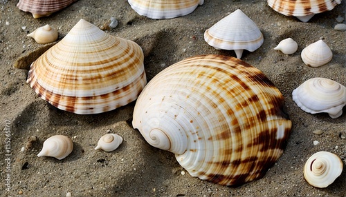 Seashells and Sand. photo