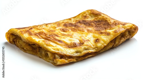 Close-up of Roti Murtabak, a Popular Street Food Dish photo