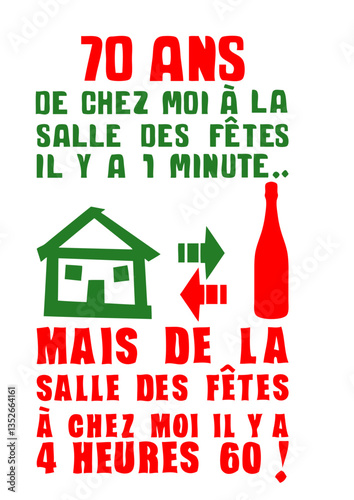 70 ans salle fete aller retour maison anniversaire