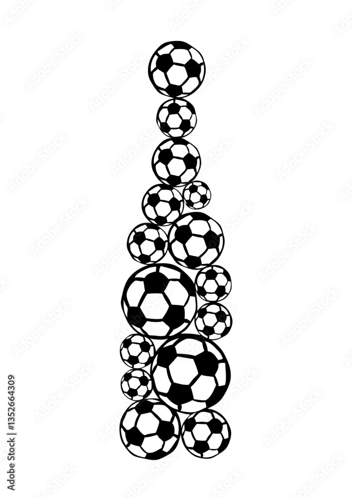 ballon football forme bouteille logo club
