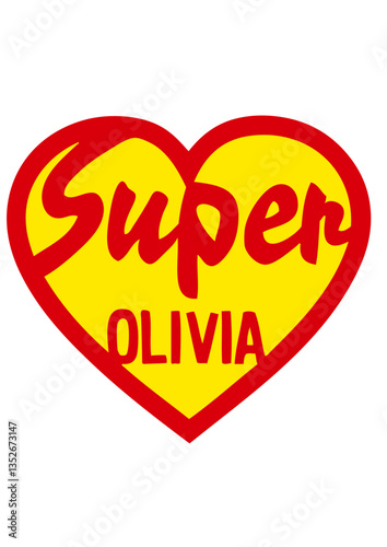 olivia super coeur love logo