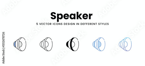 Speaker  vector icons set stock illustration