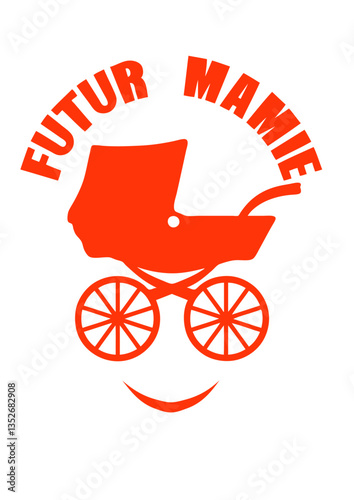 mamie futur landau moustache smiley sytle personnage naissance