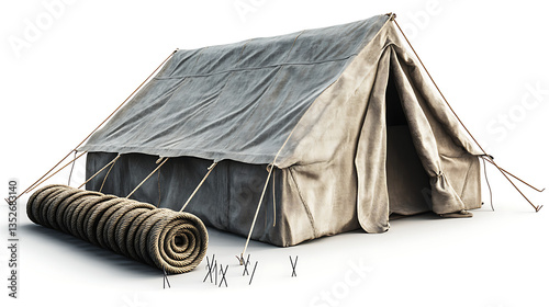 tent on white background