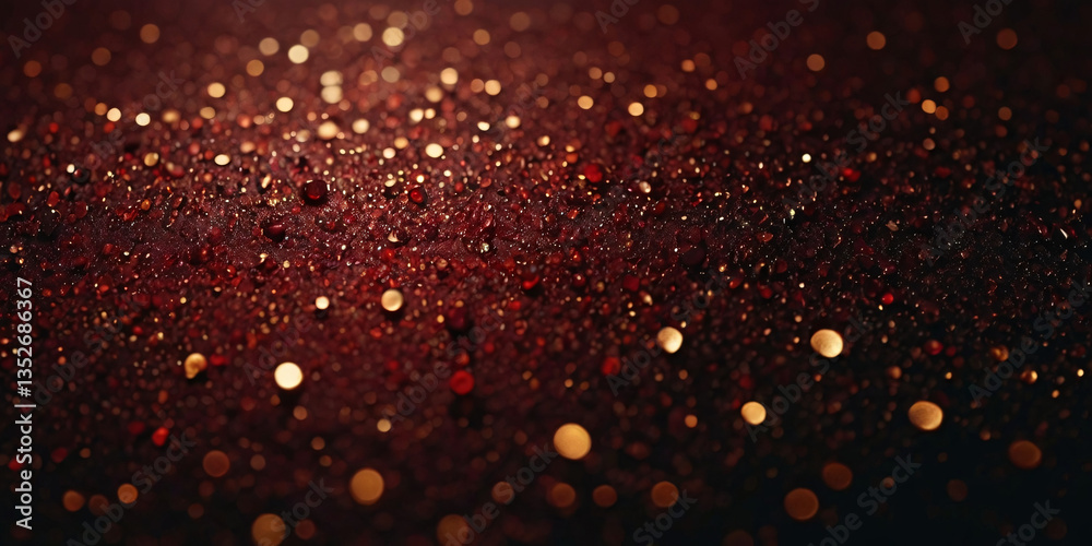 Red Abstract With Golden Sparkle Background Red Abstract With Golden Sparkle Background