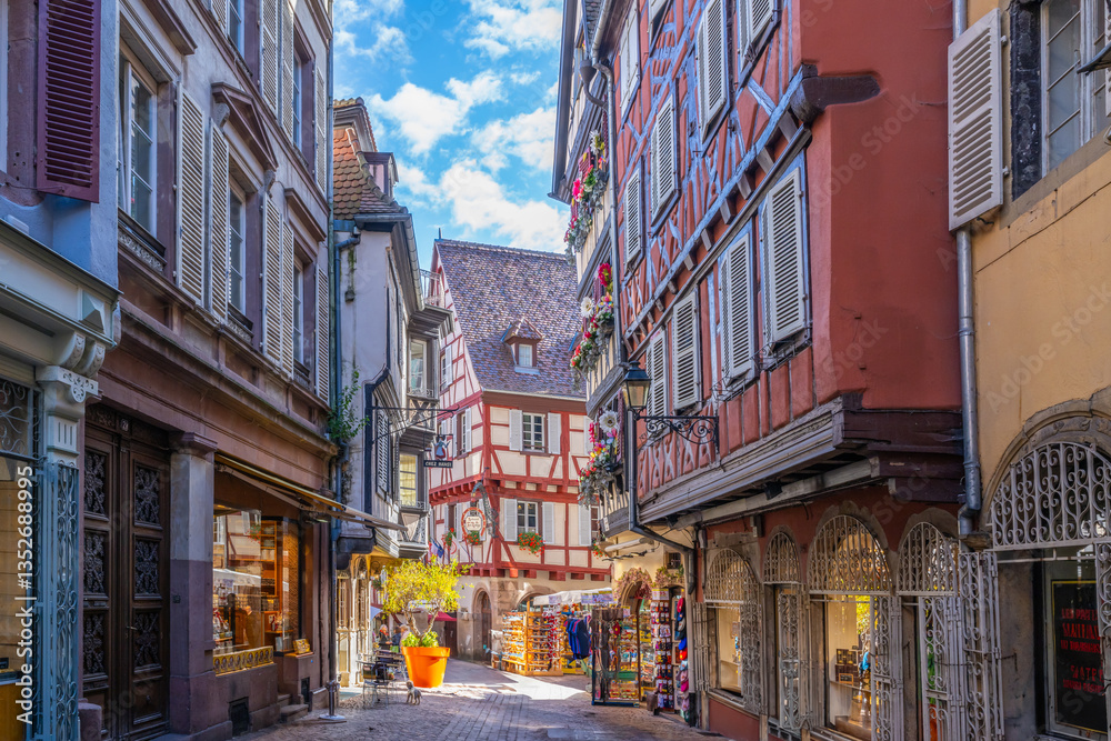 Fototapeta premium Colmar is a medieval town in France’s Alsace wine region, France