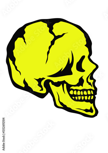 Tete de mort profile crane