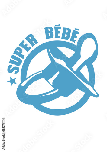 super bebe tetine logo naissance