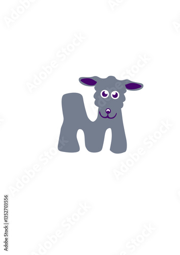 mouton lettre m animaux