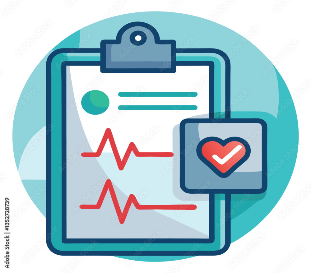 Health Clipboard Icon – Heartbeat Graph with Checkmark Symbolizing Verified Medical Data and Monitoring, Medical Clipboard Icon, Health Data Symbol, Verified Monitoring Vector
Health Clipboard Icon – Heartbeat Graph with Checkmark Symbolizing Verified Medical Data and Monitoring, Medical Clipboard Icon, Health Data Symbol, Verified Monitoring Vector
