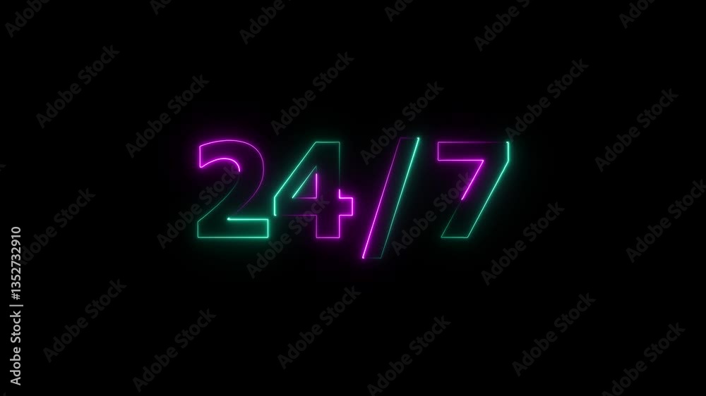 24 by 7 24 hour a day service stamp and hand stamping impact isolated animation. Twenty Four Hour Service Hours Isolated On Transparent Background. blue neon line 24 by 7 24 hour a day service stamp and hand stamping impact isolated animation. Twenty Four Hour Service Hours Isolated On Transparent Background. blue neon line