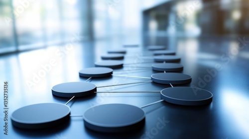 Abstract Network Connection with Circular Nodes in Modern Environment