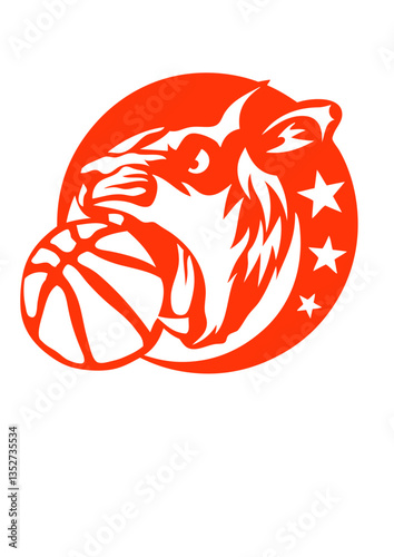 lion basketball logo sport animal club