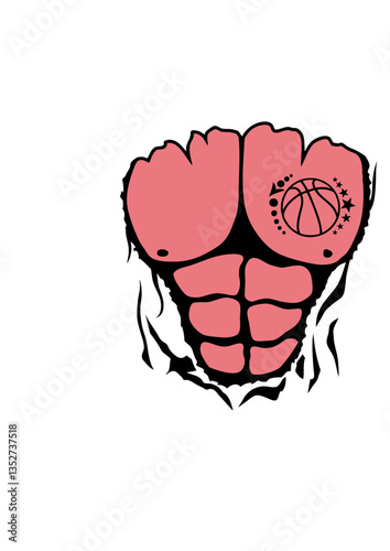 basket corps muscle dechire bodybuilding tatouage torse