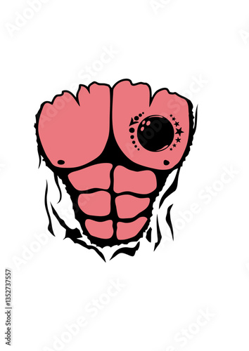 bowling corps muscle dechire bodybuilding tatouage torse