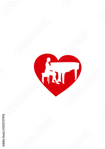 love coeur piano