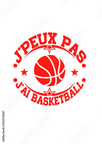 je peux pas citation basketball logo ballon