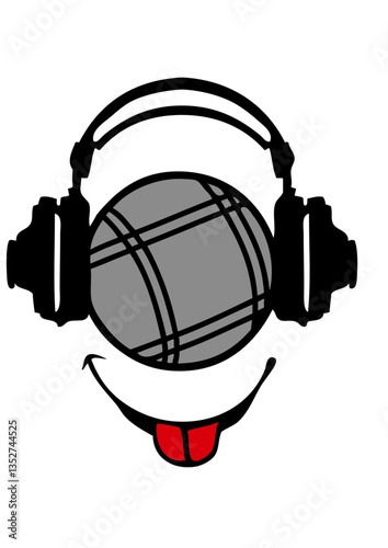 casque headphones petanque dj smiley