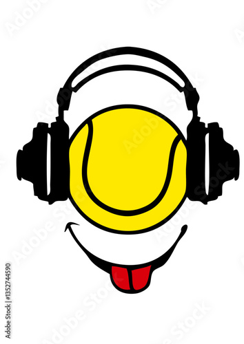 casque headphones tennis dj smiley