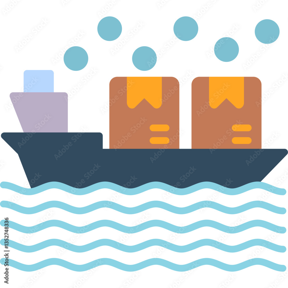 Fototapeta premium Sea Freight Icon