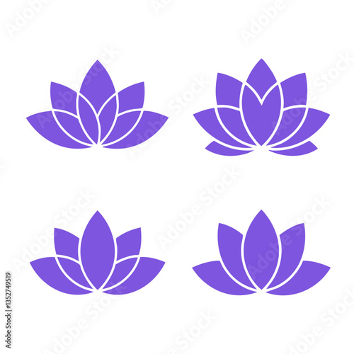 LOTUS FLOWER BLOSSOM ICON