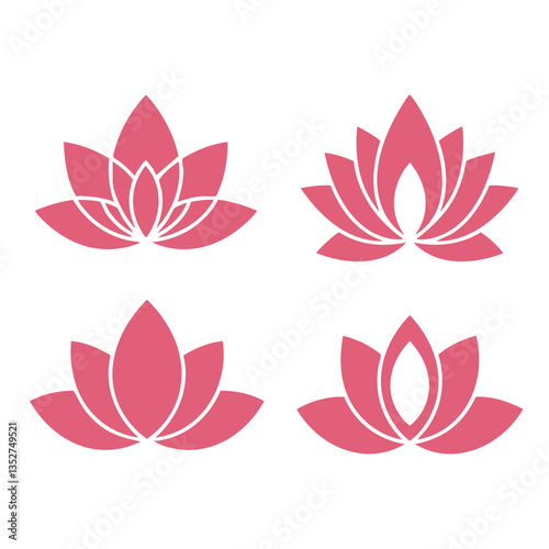LOTUS FLOWER BLOSSOM ICON
