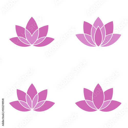 LOTUS FLOWER BLOSSOM ICON