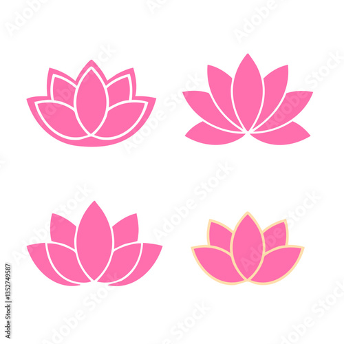 LOTUS FLOWER BLOSSOM ICON