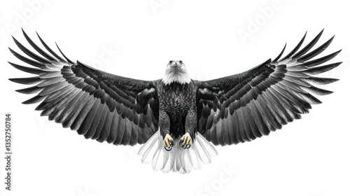 Majestic Bald Eagle in Flight: A Symbol of Freedom and Power