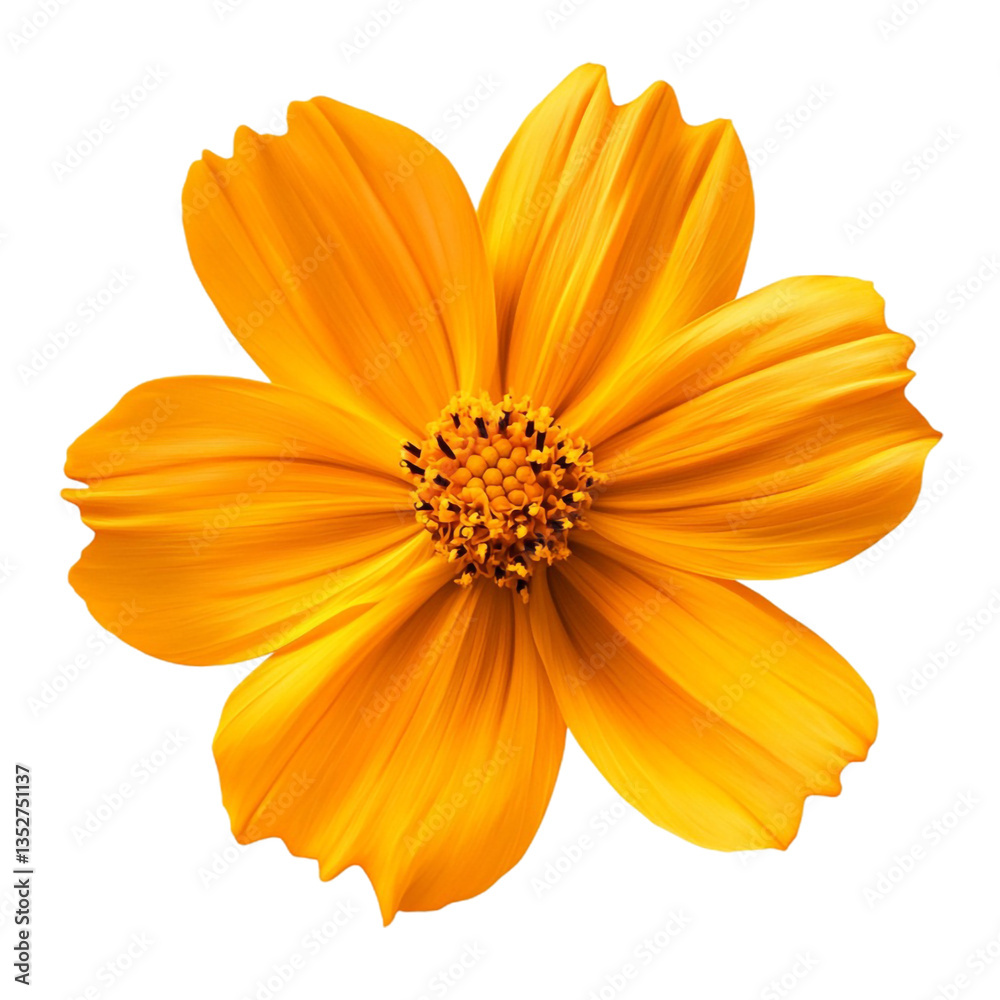 Obraz premium Vibrant Yellow Flower Blooming Bright Sunny Day Delightful Nature
