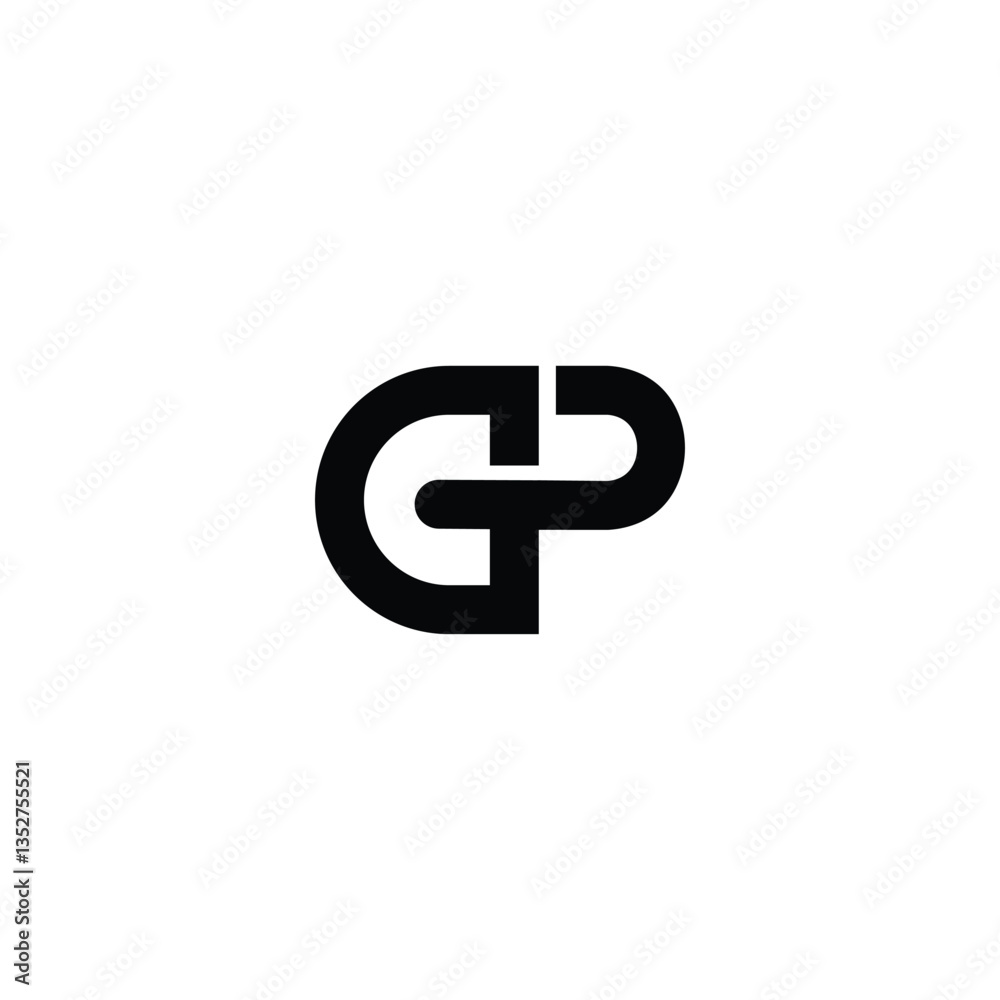 letter GP or PG Abstract Royalty Logo Unique Elegant Design letter GP or PG Abstract Royalty Logo Unique Elegant Design